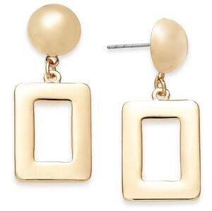 Minimalist Square Drop Earrings